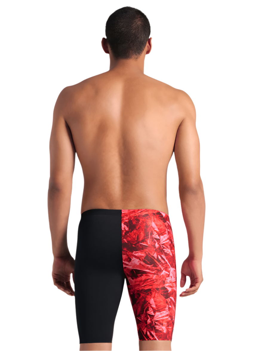 Arena Men's Halftone Jammer - Crackle Red