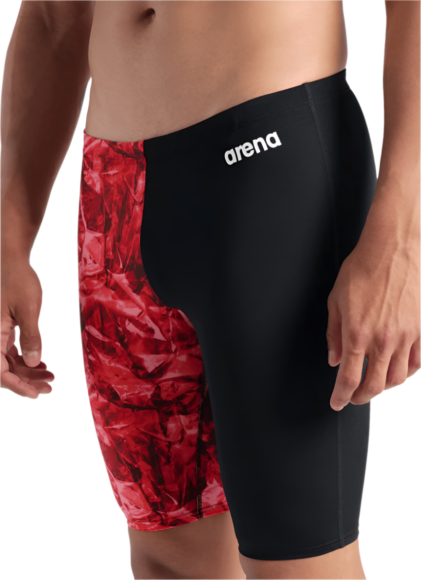 Arena Men's Halftone Jammer - Crackle Red