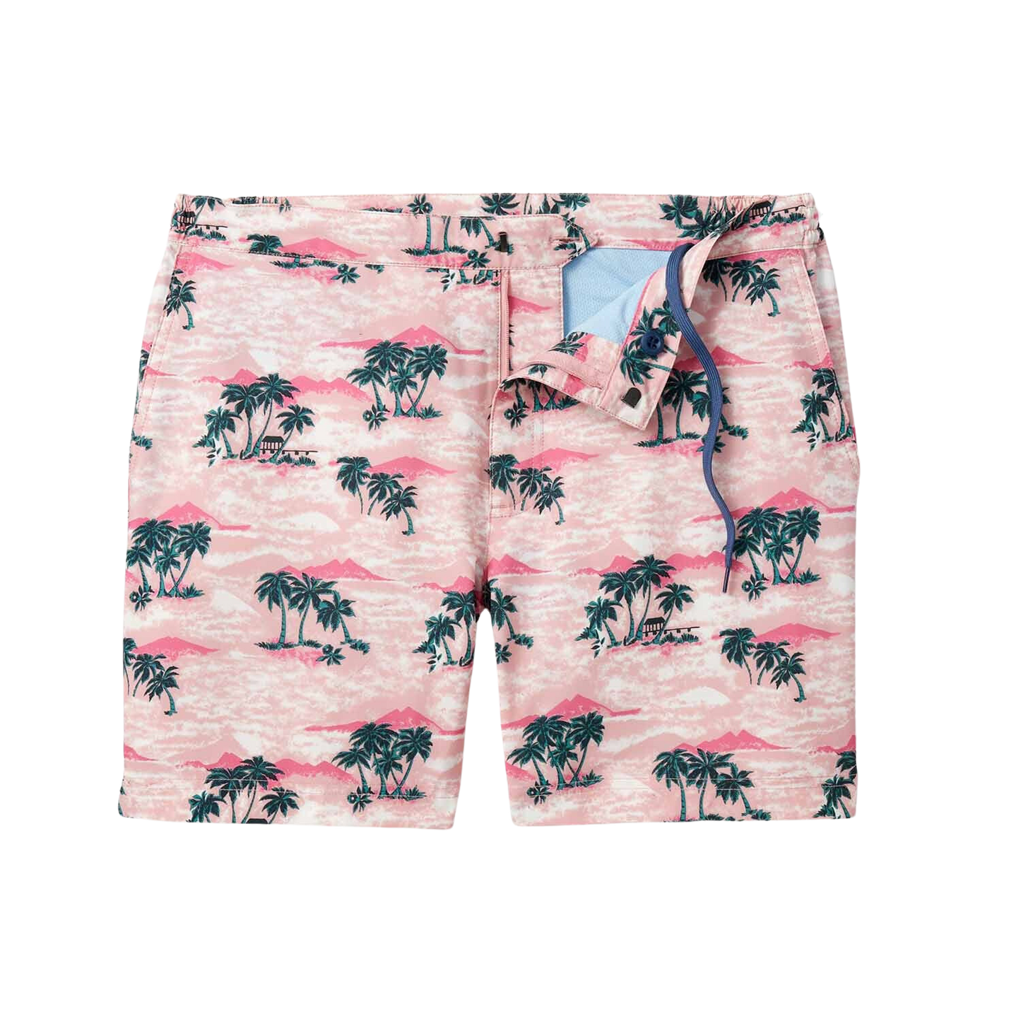 Fair Harbor The Sextant Men's Swim Trunk Boardshorts -  Pink Island Hopper