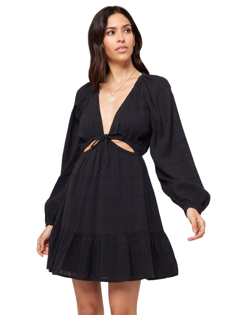 L Space Feelin' Fine Dress - Black - FINAL SALE