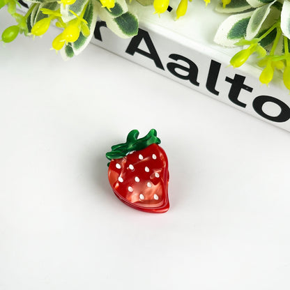 SSR Acetate Mini Strawberry Claw Hair Clip