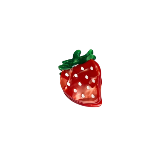 SSR Acetate Mini Strawberry Claw Hair Clip