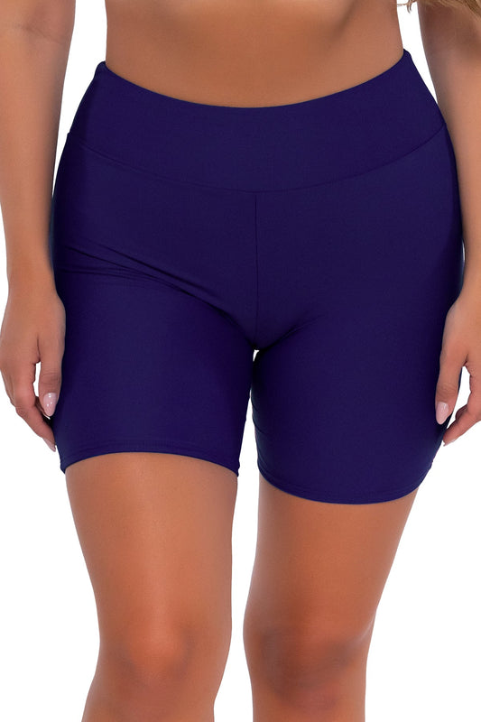 Sunsets Bayside Bike Short - Indigo