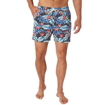 Fair Harbor The Bungalow Men's Swim Trunk Boardshort - Midnight Palms - FINAL SALE