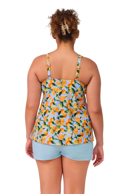 Sunsets Jenna Tankini Top - Clementine