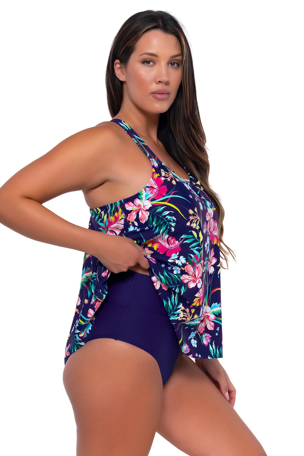 Sunsets Sadie Tankini Top - Island Getaway