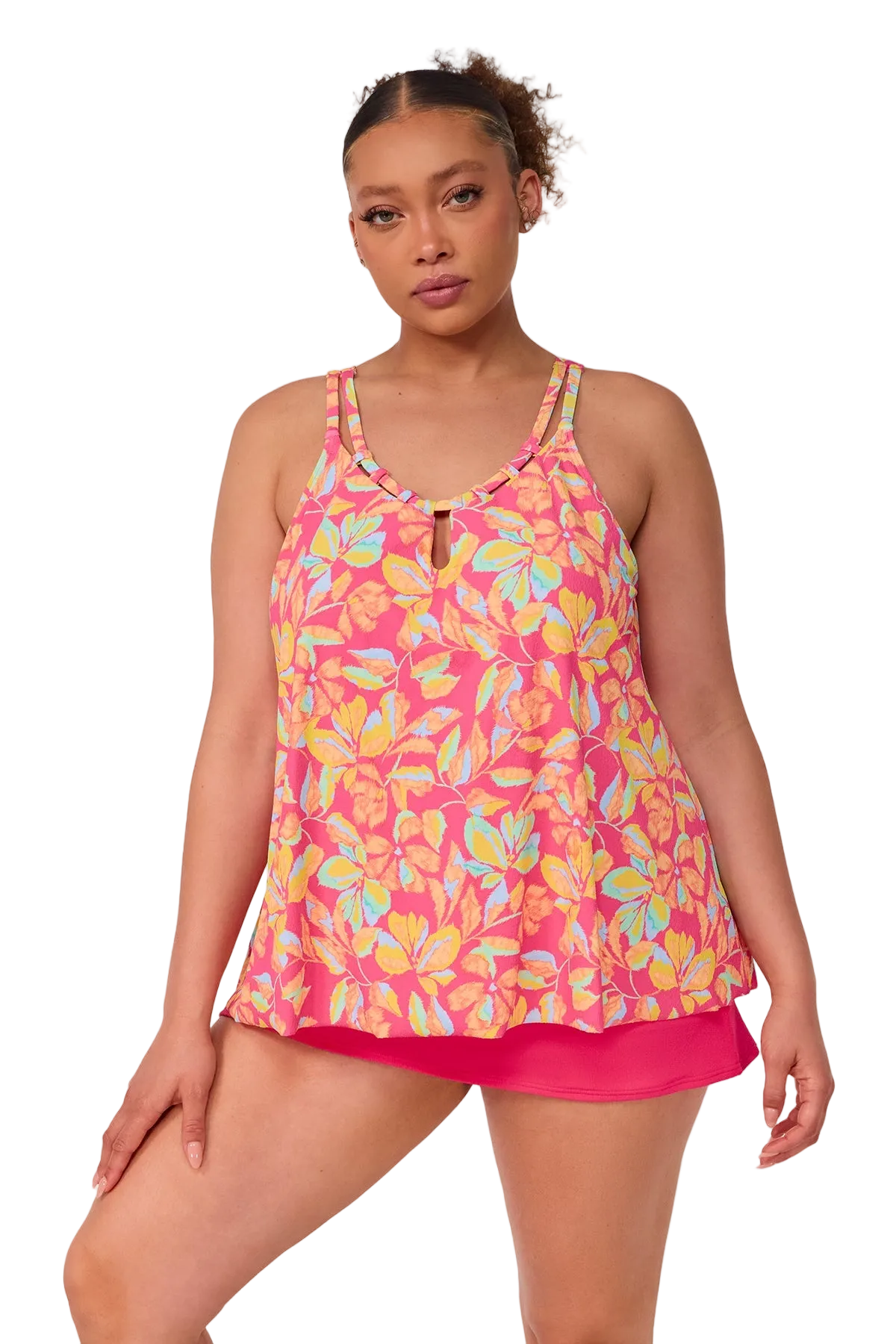 Sunsets Sadie Tankini Top - Magic Hour Crepe