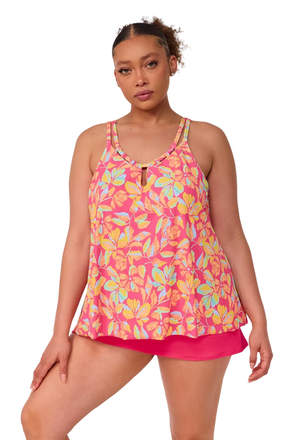 Sunsets Sadie Tankini Top - Magic Hour Crepe
