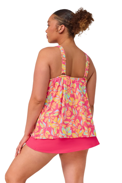 Sunsets Sadie Tankini Top - Magic Hour Crepe