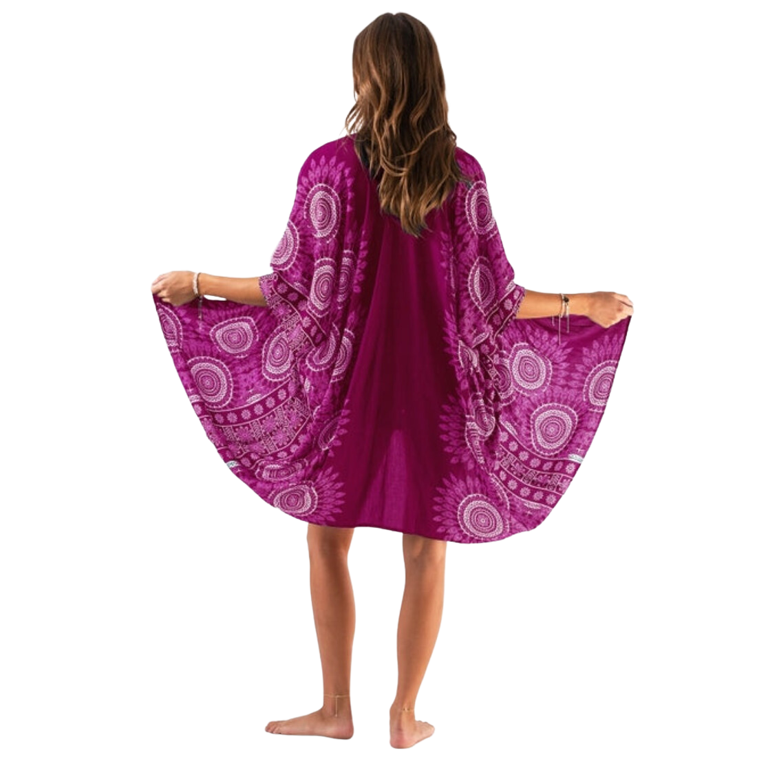 Lotus and Luna Kimono Beach Coverup - Balos Beach