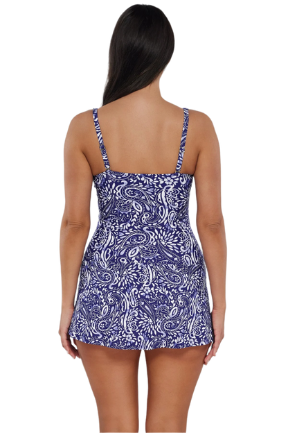 Sunsets Escape Sienna Swim Dress - Marina - FINAL SALE