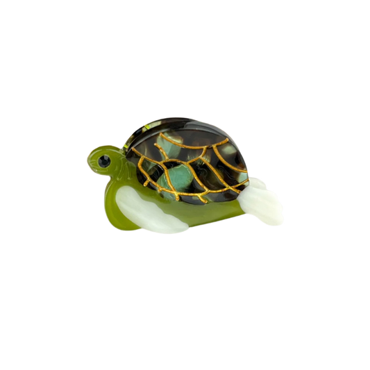 SSR Acetate Mini Green Turtle Claw Hair Clip
