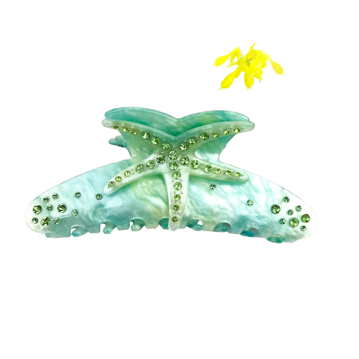 SSR Acetate Rhinestone Starfish Hair Claw Clip