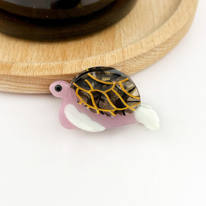 SSR Acetate Mini Purple Turtle Claw Hair Clip