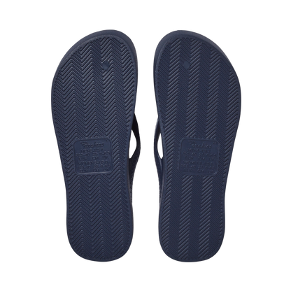Archies Arch Support Flip Flops - Navy