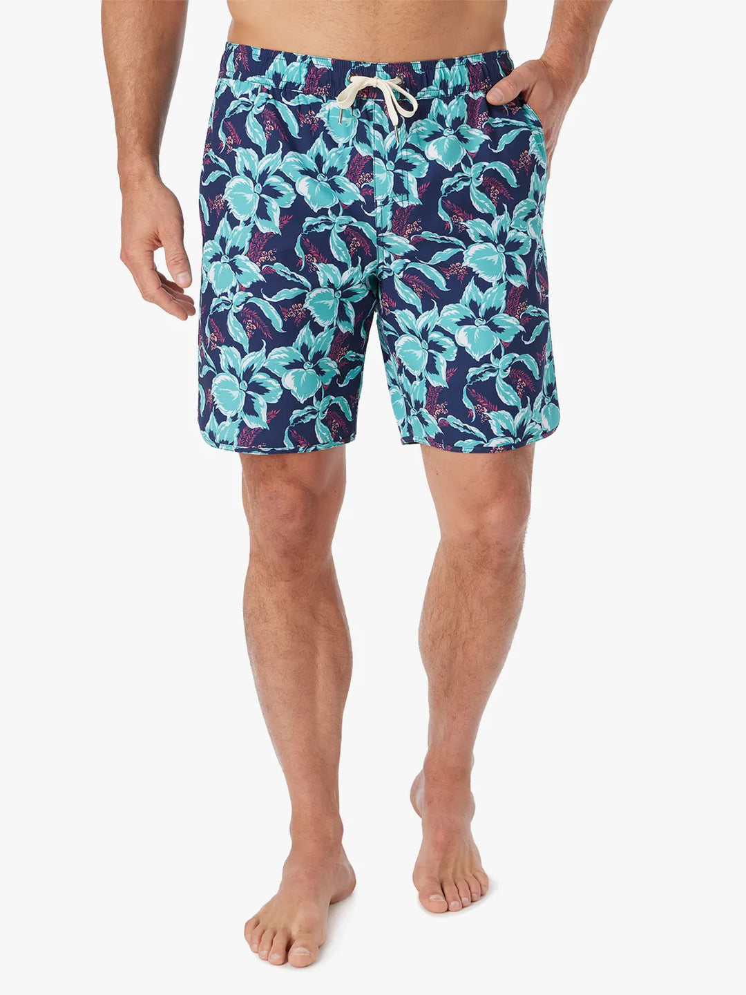 Fair Harbor The Anchor Men's Boardshort - Lagoon Painted Tropical