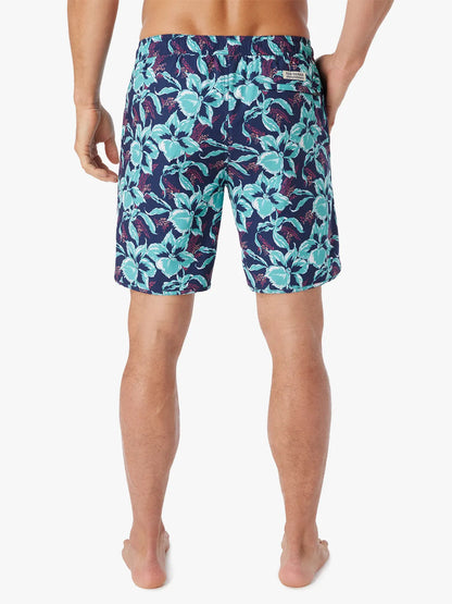 Fair Harbor The Anchor Men's  Swim Trunk Boardshort - Lagoon Painted Tropical - FINAL SALE