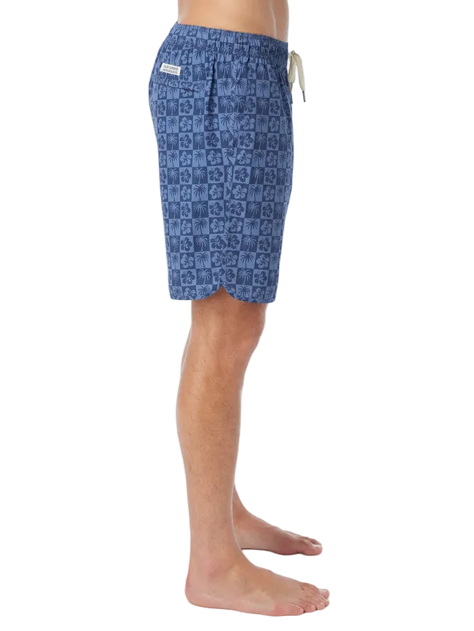 Fair Harbor The Anchor Men's Trunks Boardshort - Navy Hibiscus