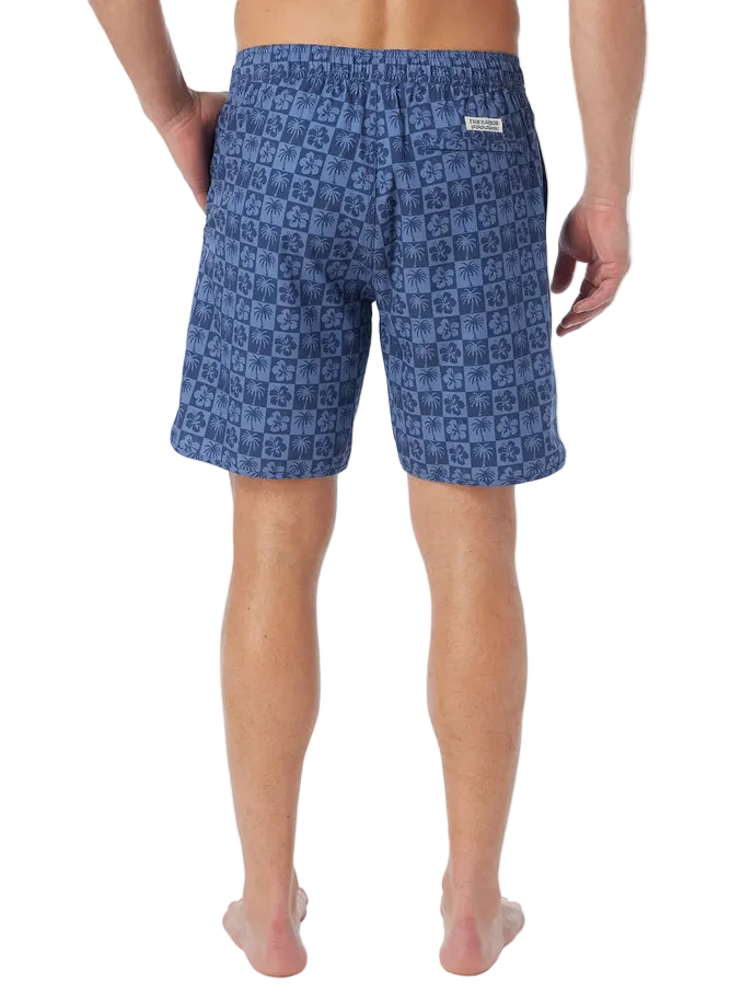 Fair Harbor The Anchor Men's Trunks Boardshort - Navy Hibiscus