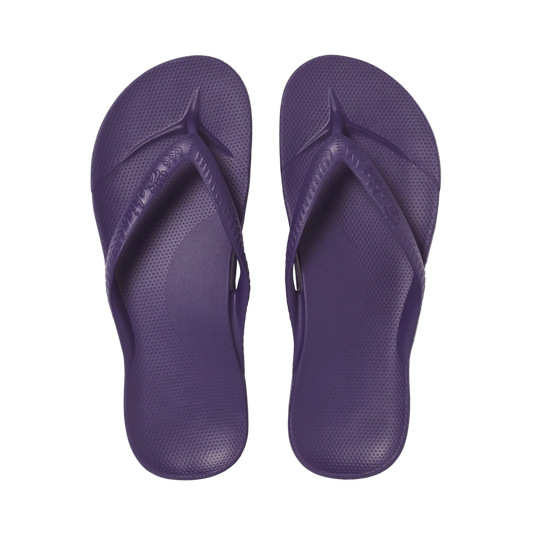 Archies Arch Support Flip Flops - Acai Purple