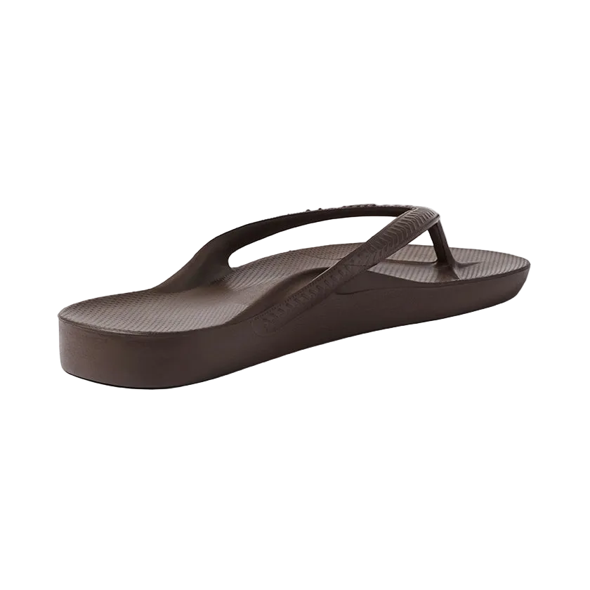 Archies Arch Support Flip Flops - Brown