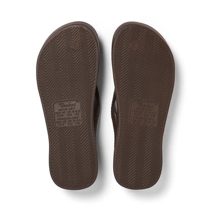 Archies Arch Support Flip Flops - Brown