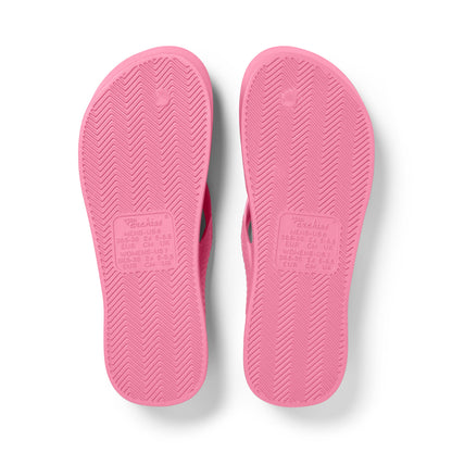 Archies Arch Support Flip Flops - Hot Pink