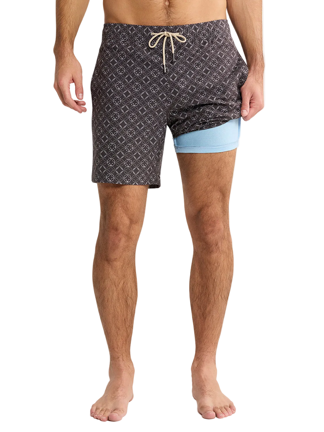 Fair Harbor Men's The Bayberry Swim Trunk Boardshorts - Sea Circles