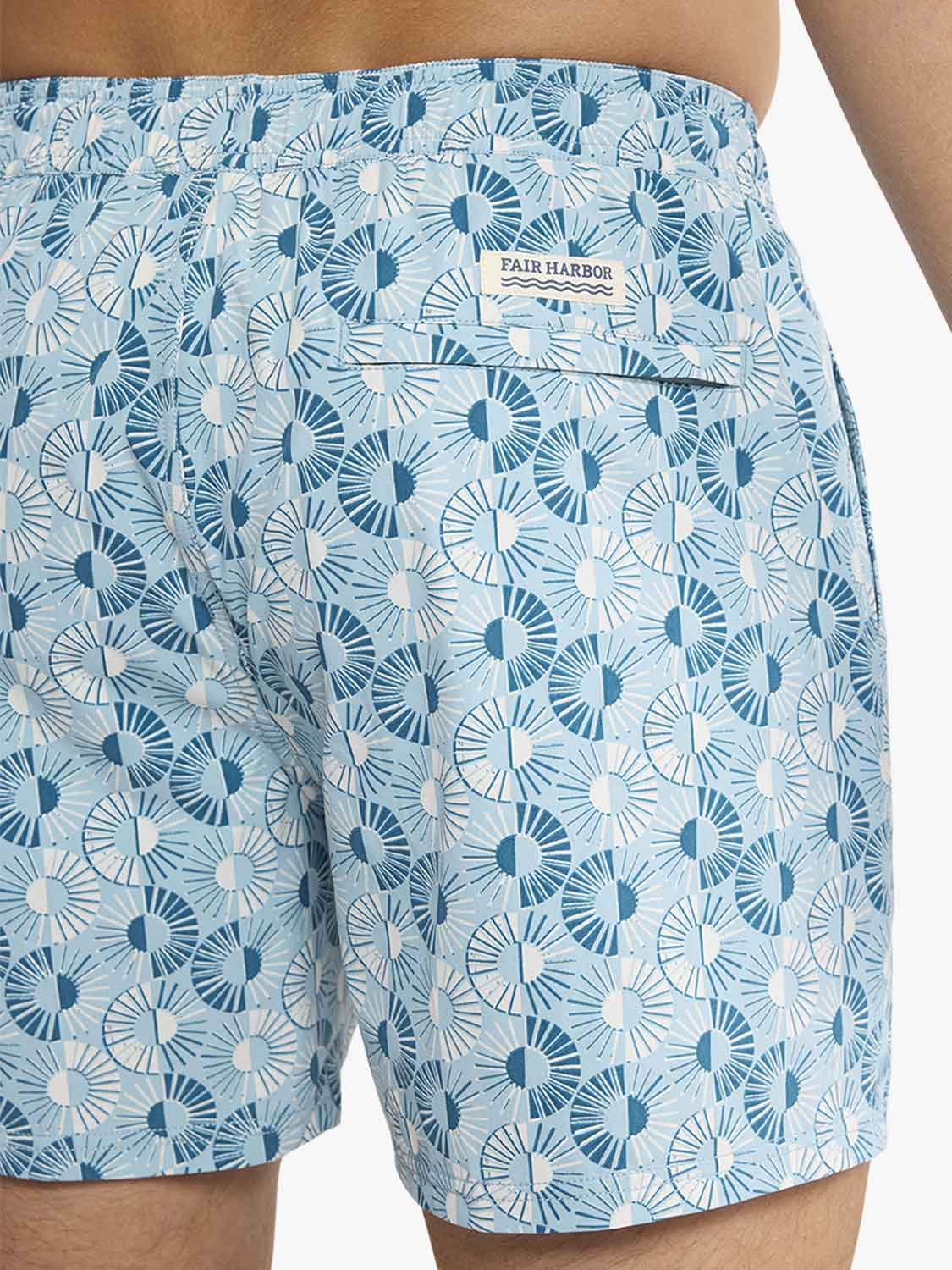 Fair Harbor The Bungalow Men's Short - Bay Blue Sunburst
