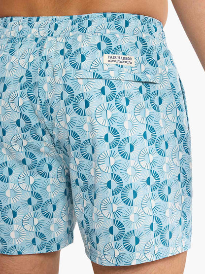 Fair Harbor The Bungalow Men's Short - Bay Blue Sunburst