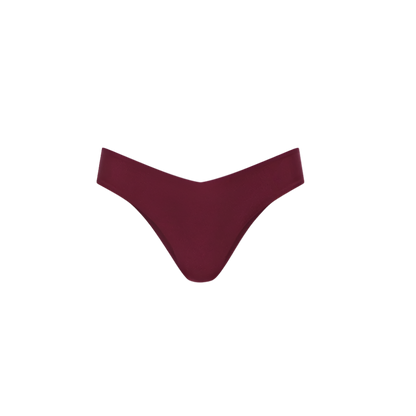 Kulani Kinis V Cheeky Bikini Bottom - Sangria