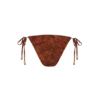 Kulani Kinis Ring Cheeky Tie Side Bikini Bottom - Wild Rose - FINAL SALE