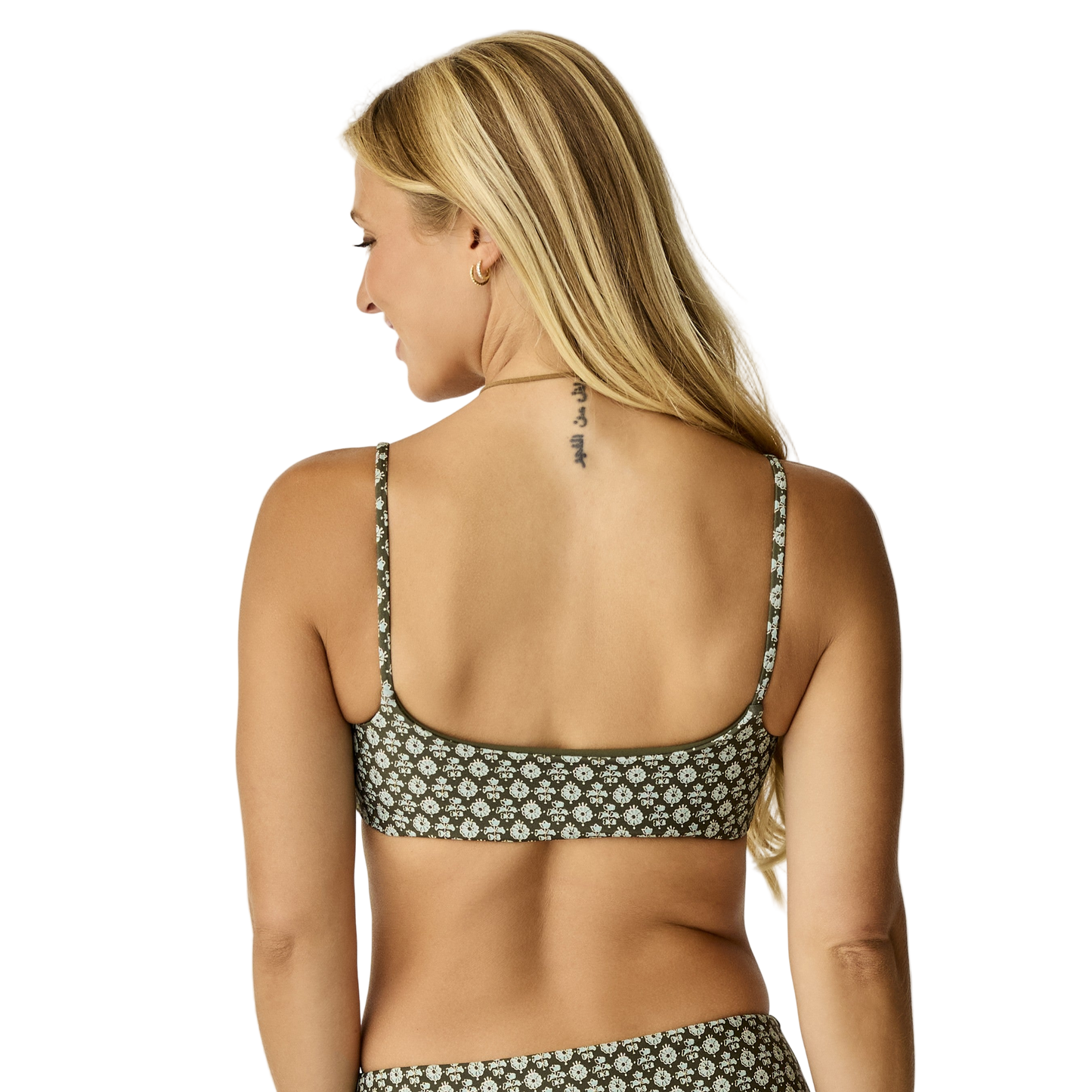 Carve Designs Escondido Compression Reversible Bikini Top - Dark Fir Batik