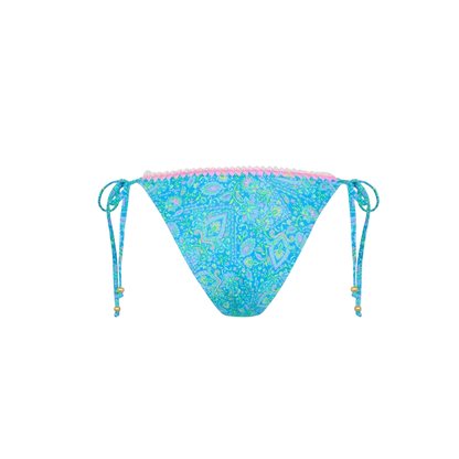 Kulani Kinis Crochet Dipped Cheeky Tie Bikini Bottom - Stargaze - FINAL SALE