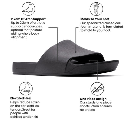 Archies Arch Support Slides - Black