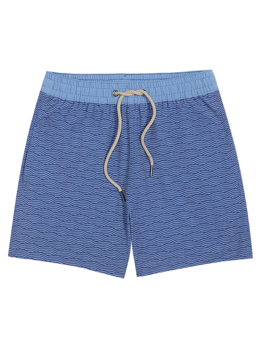 Fair Harbor Kid's Bayberry Swim Trunk - Blue Waves