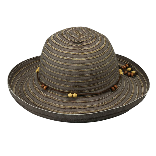 Wallaroo Women's Breton Packable Sun Hat - Chocolate