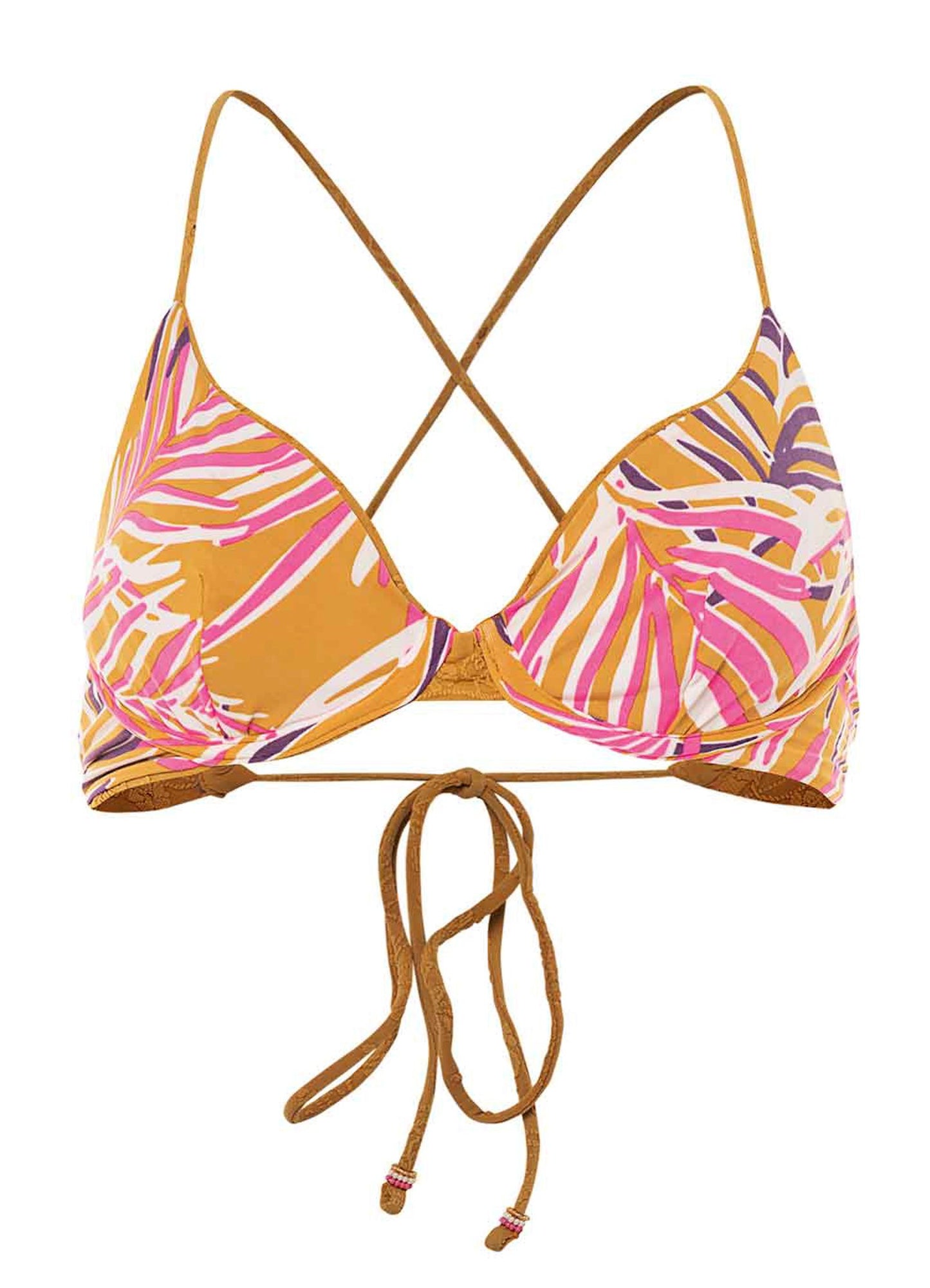 Maaji Eleonora Unmolded Underwire Bikini Top - Caramel Brown - FINAL SALE