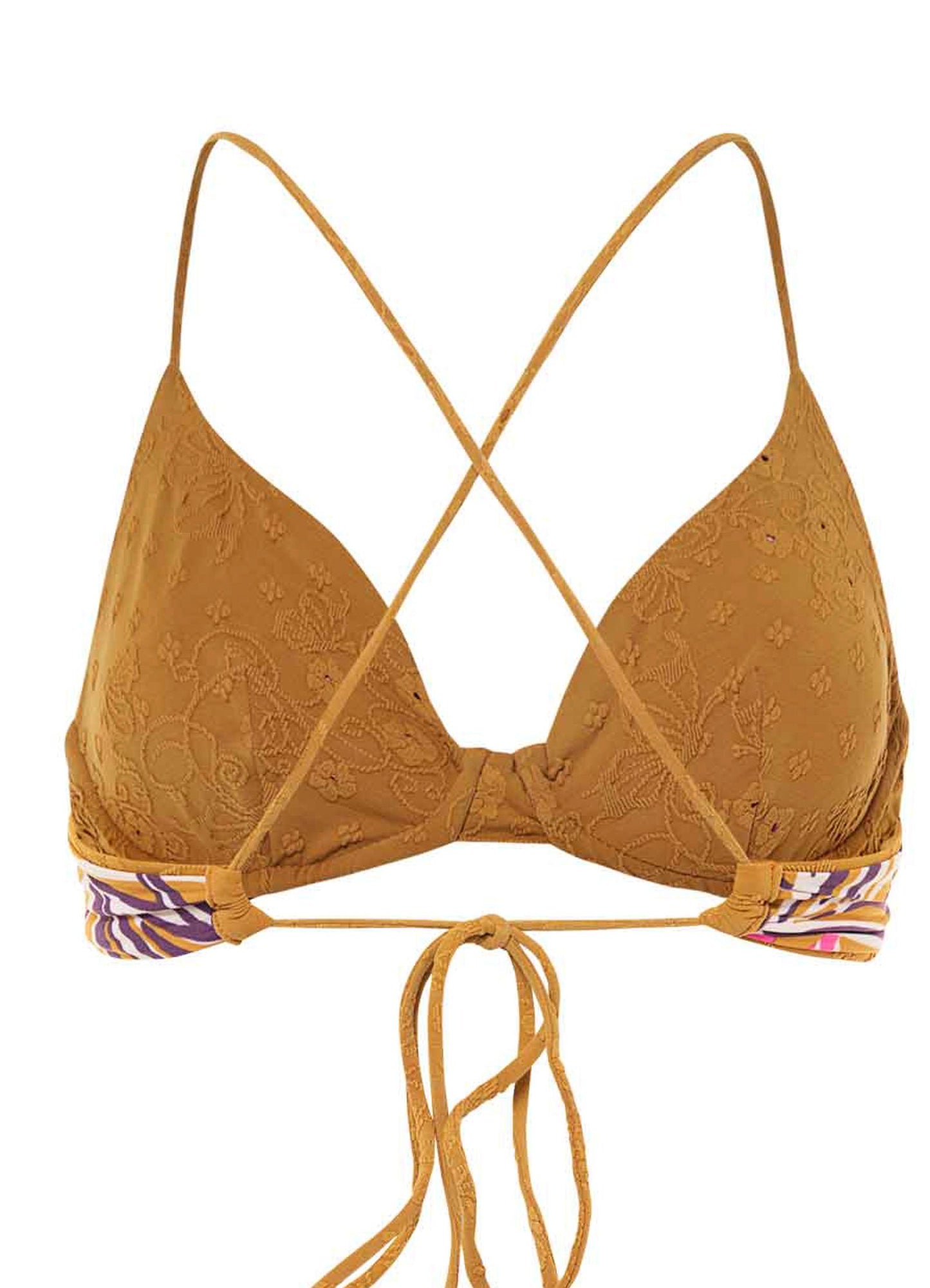 Maaji Eleonora Unmolded Underwire Bikini Top - Caramel Brown - FINAL SALE