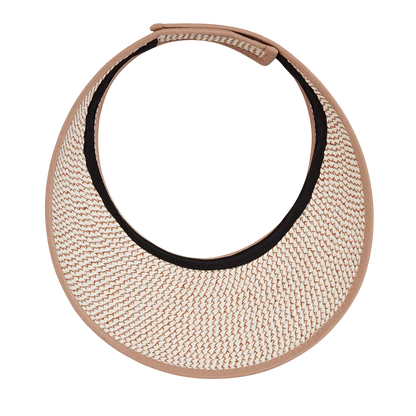 Wallaroo Charlie Packable Sun Visor - Ivory/Taupe
