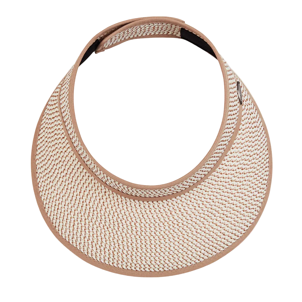 Wallaroo Charlie Packable Sun Visor - Ivory/Taupe