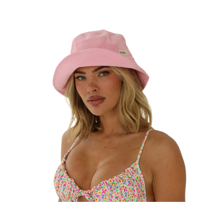 Kulani Kinis Corduroy Bucket Hat - Perfect Pink