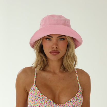 Kulani Kinis Corduroy Bucket Hat - Perfect Pink