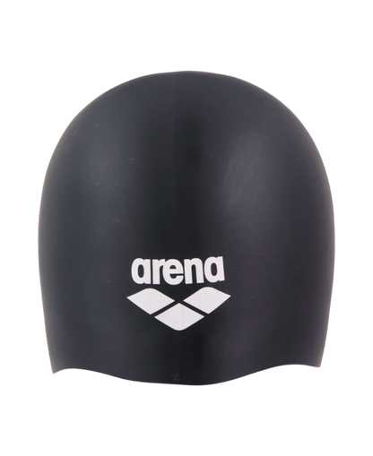 Arena Long Hair Silicone Swim Cap - Black White