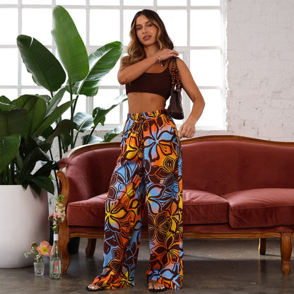 Kulani Kinis Palazzo Pants - Frangipani Fizz - FINAL SALE