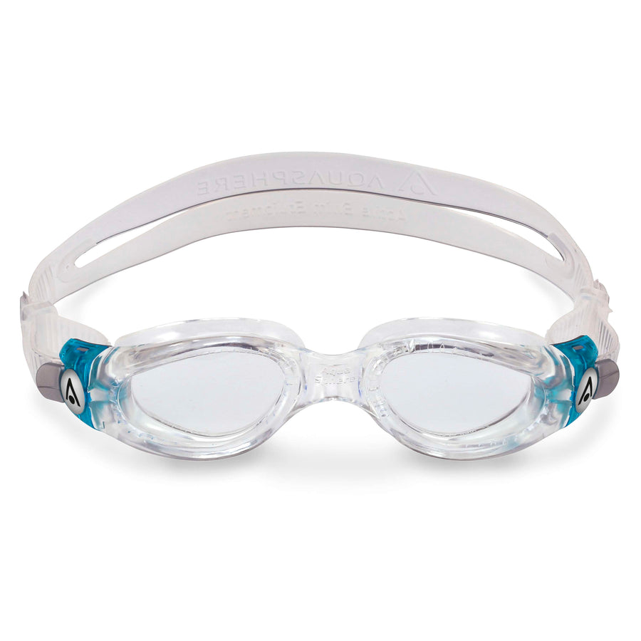 Aquasphere Kaiman Compact Swim Goggles - Transparent/Turquoise Clear Lens