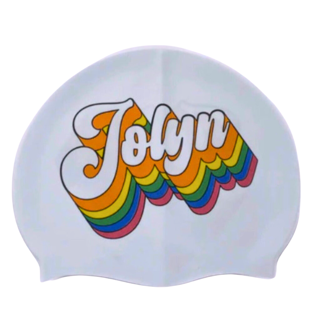 Jolyn Printed Silicone Swim Cap