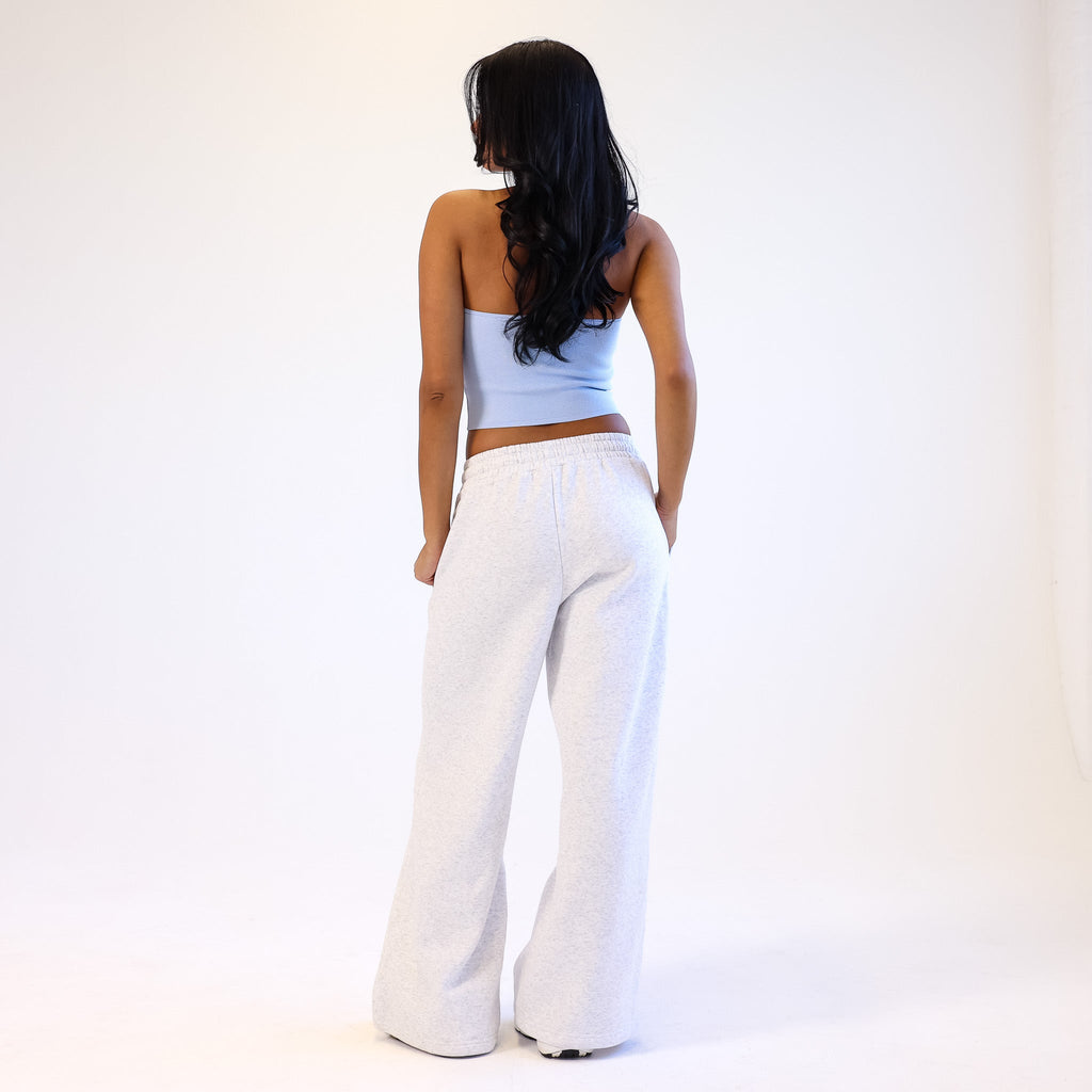 Kulani Kinis Embroidered Track Pants - Silver Stone