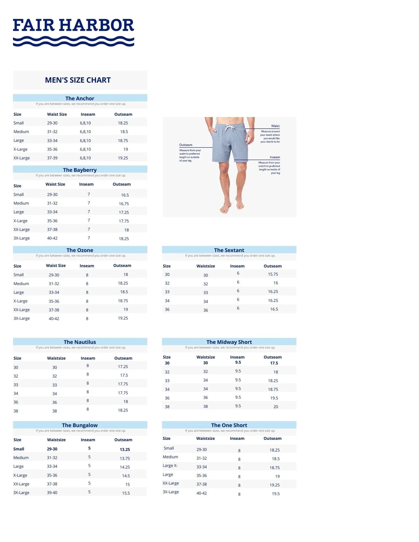 Fair Harbor Men's The Bayberry Swim Trunk Boardshorts - Island Blue Leaves