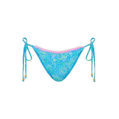 Kulani Kinis Crochet Dipped Cheeky Tie Bikini Bottom - Stargaze - FINAL SALE
